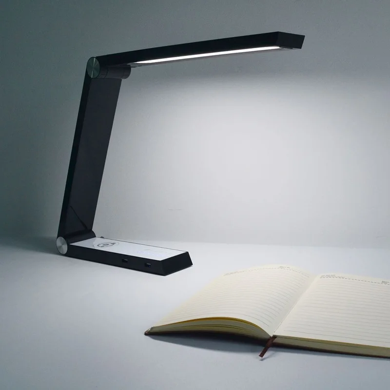 

LED Triangle Table Lamps Wireless Charging Led Desk Lamps Rechargeable Table Lamps Smart Home Desk Art Light Bedroom Lighting