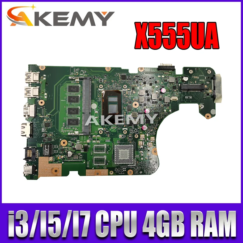 

Материнская плата для ноутбука Akemy i3i5i7cpu для For Asus X555U F555U X555UF X555UB X555UQ X555UA X555UJ