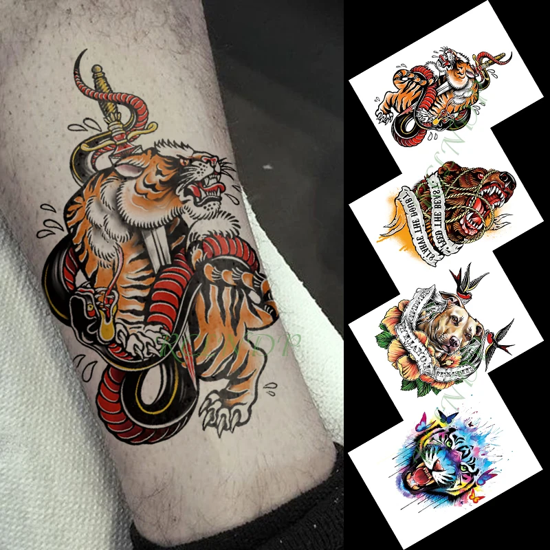 Waterproof Temporary Tattoo Sticker mask totem skull flowers black arm tatto flash tatoo fake tattoos for men women | Красота и
