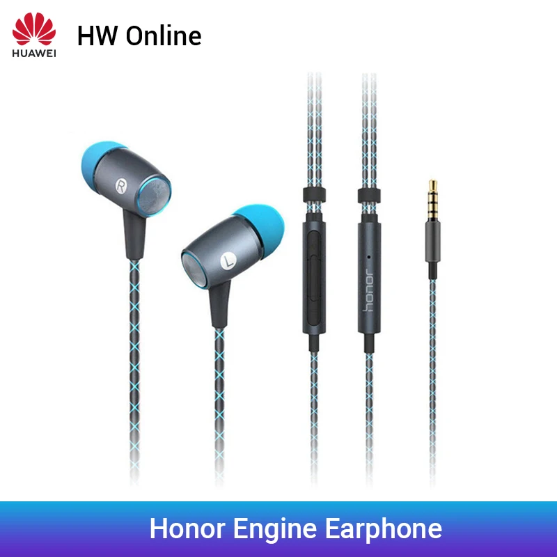 Оригинальные наушники Huawei Honor Engine Plus Hi Fi с дистанционным управлением 3 5 мм