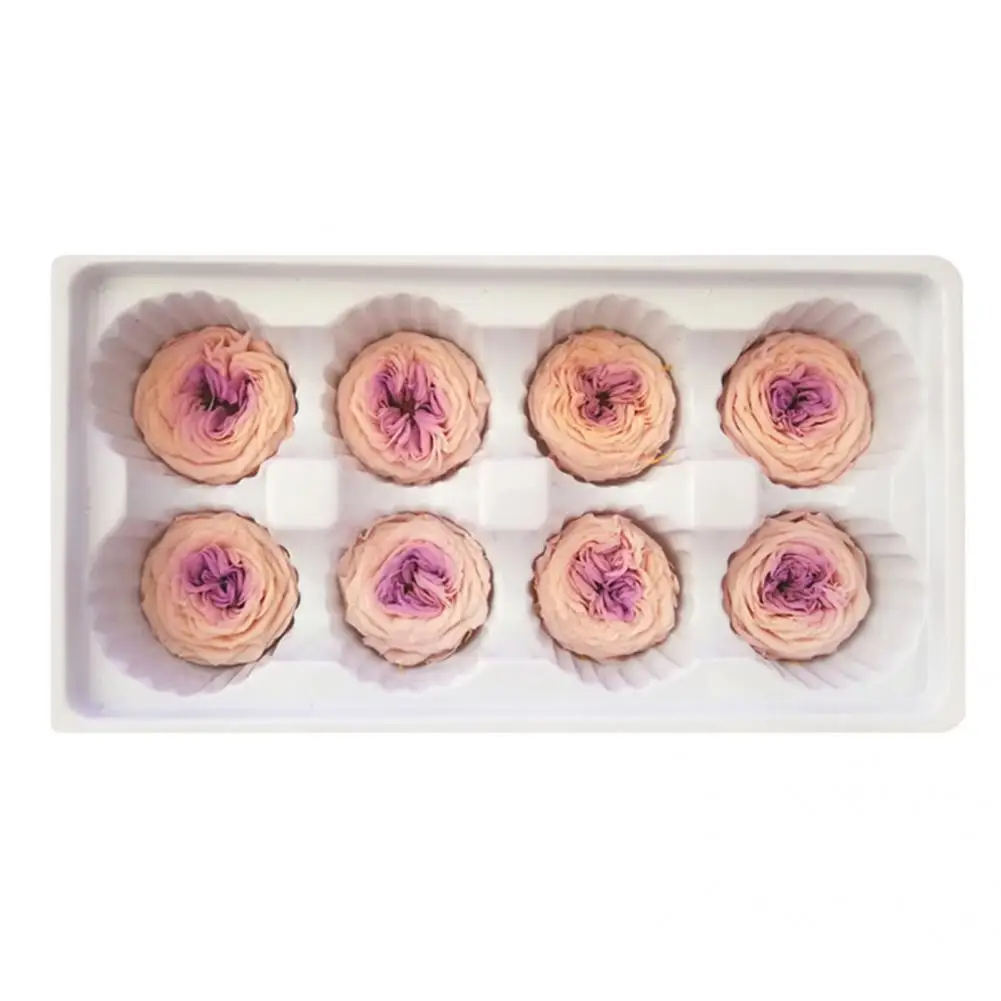 

8Pcs/Box Immortal Flowers Real-Looking Elegant Multi-Use Cake Decorating Preserved Flowers Preserved Flowers Home Decor
