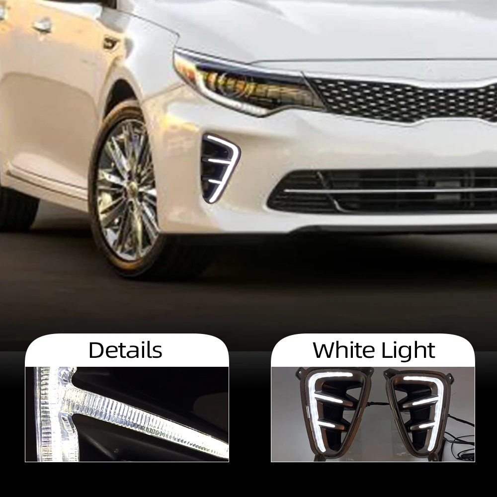 Автомобильные мигающие дневные ходовые огни 2 шт. DRL Для Kia Optima K5 2016 2017