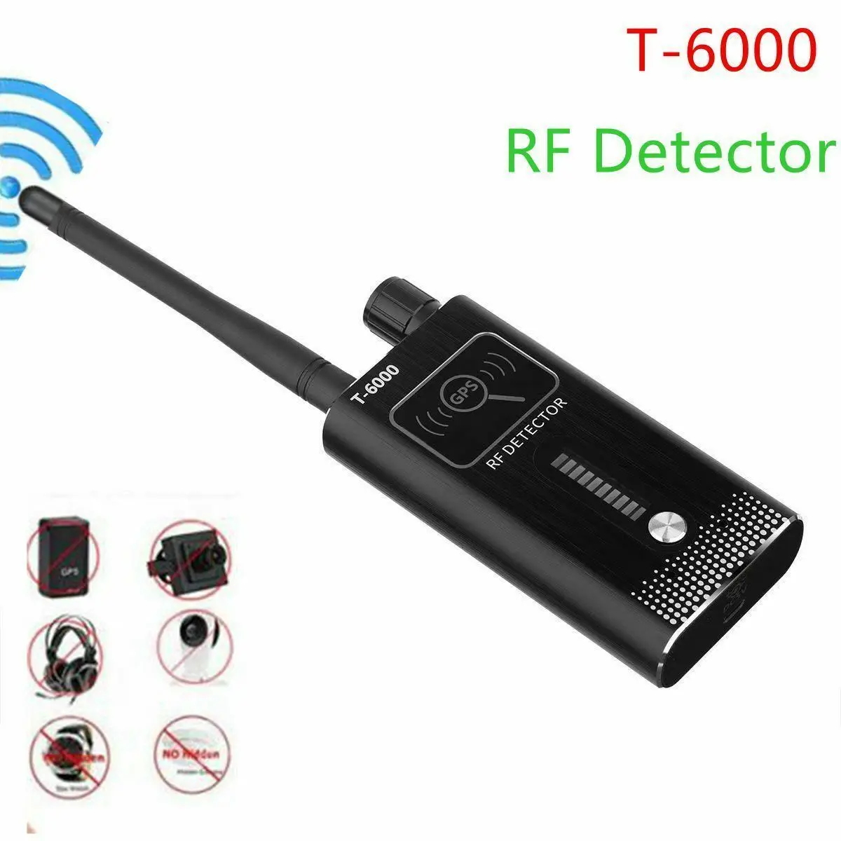 

Professional version T6000 Anti-Spy GPS Signal Lens RF Tracker Camera GSM SPY Detector Anti Candid Camera Tracker Wireless Find