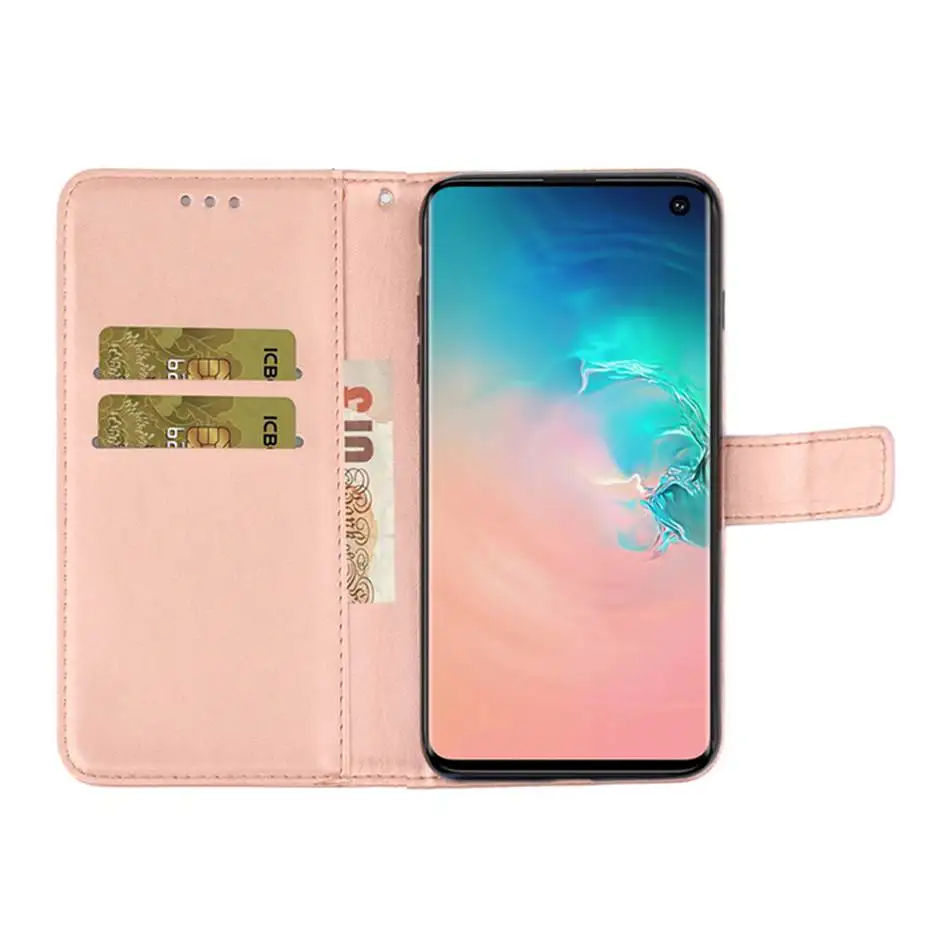 Кожаный чехол с откидной крышкой для Samsung S10 E S9 S8 J4 J6 Plus A70 A10 A20 S A40 A50 A20E M10 Note 10 Pro