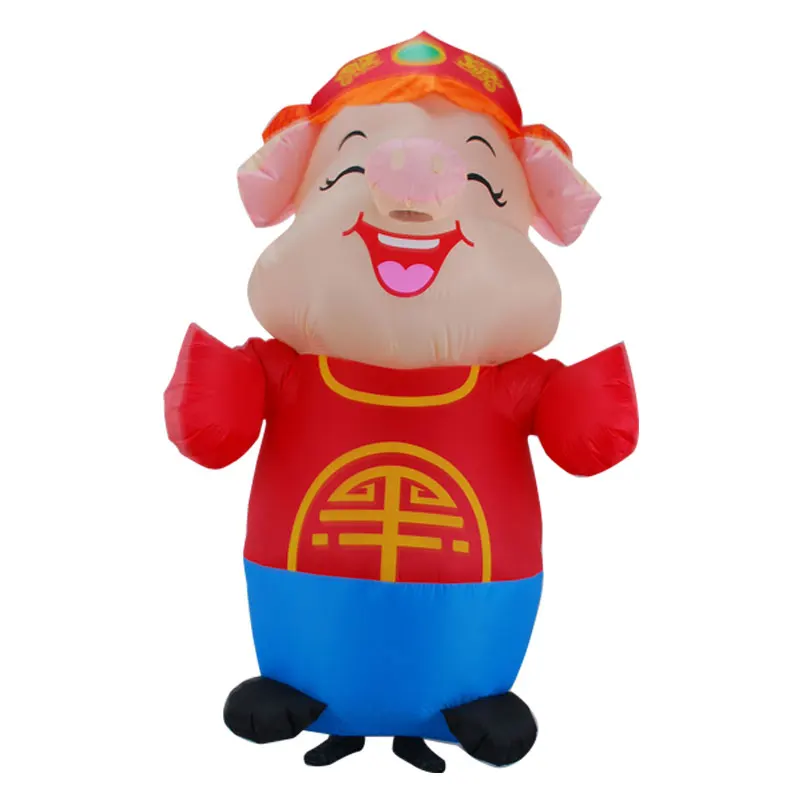 Маскарадный надувной костюм счастливой маленькой свиньи для взрослых мужчин