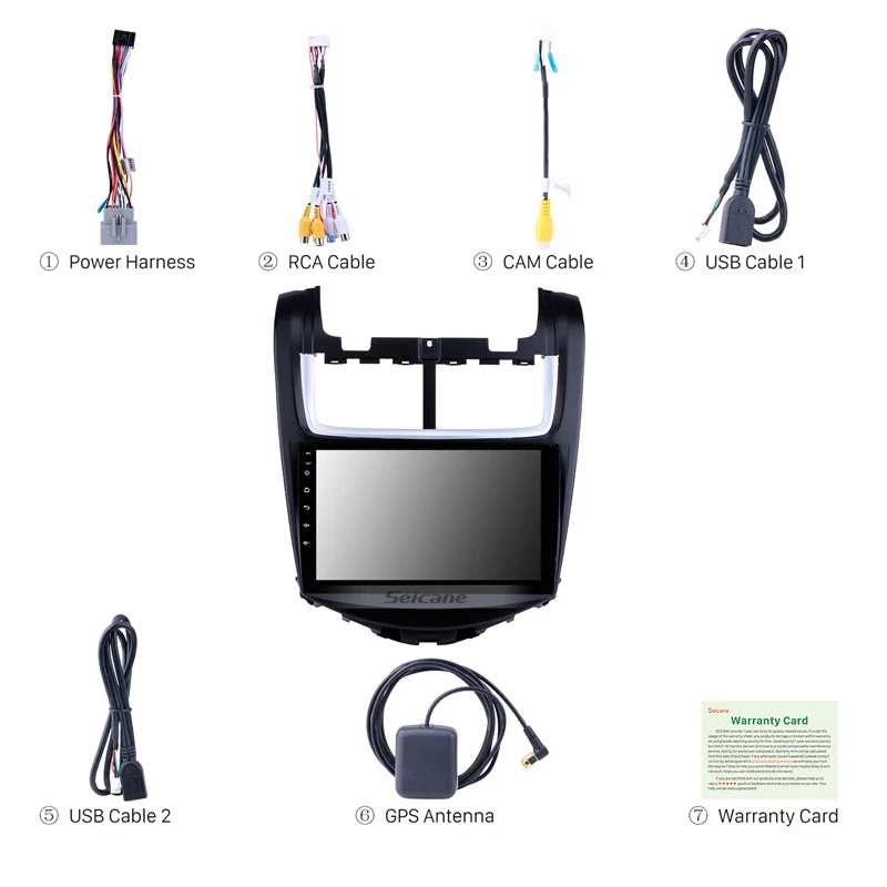 Seicane Android 8 1 Автомобильный GPS Радио мультимедийный плеер для 2014 Chevy Chevrolet Aveo