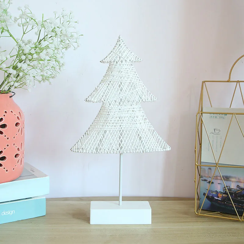 Креативный светодиодный ночник в форме сердца звезды дерева плетеный ночной