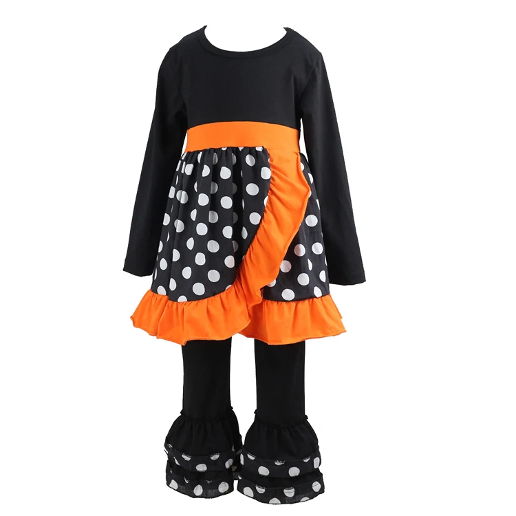 Комплект одежды для девочек детские рубашки с рюшами платье и штаны комплект из 2