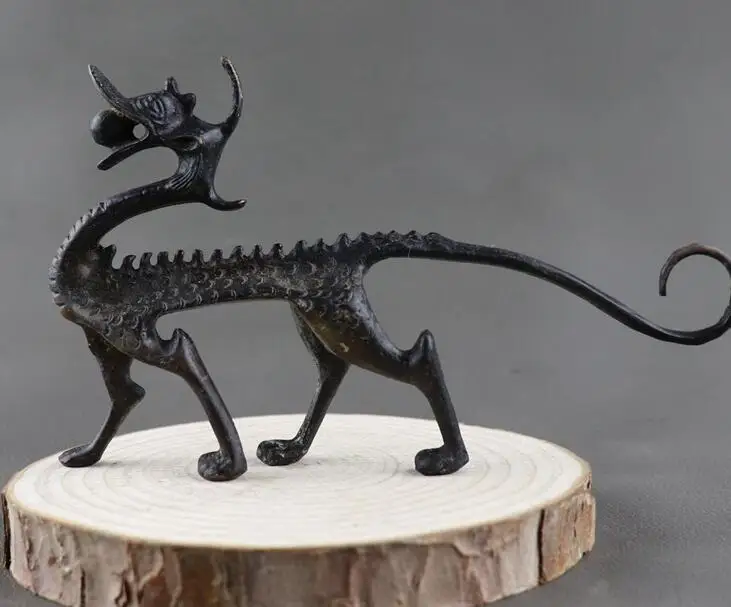 Коллекционные изделия ручной работы старый медный резьба Статуэтка