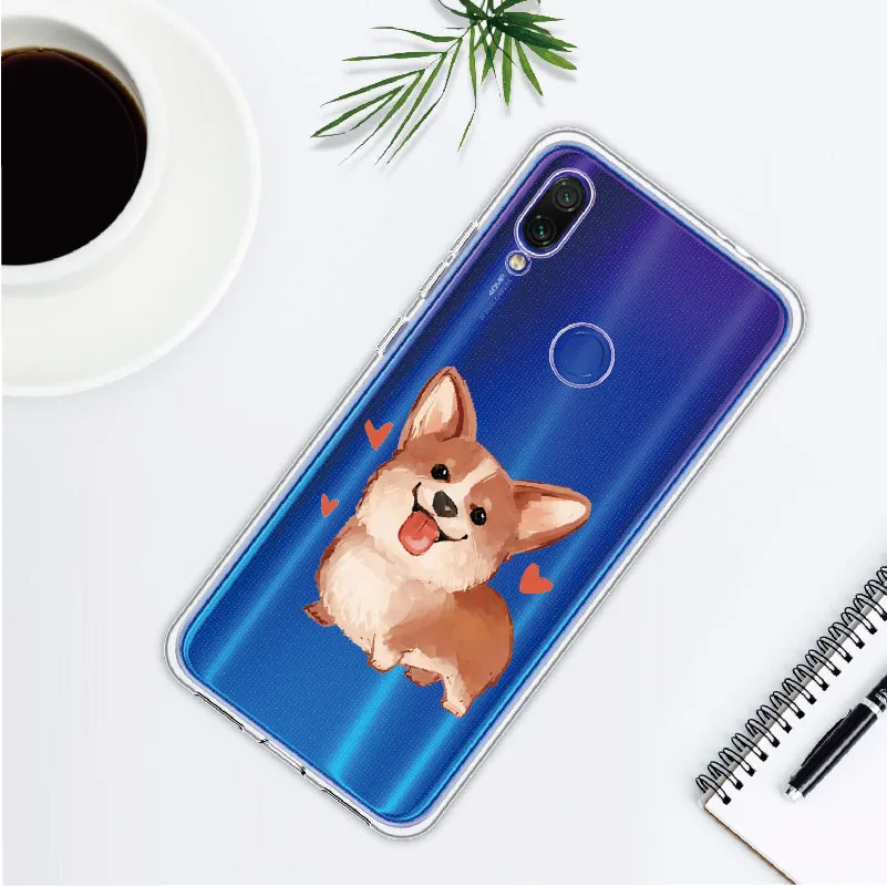 Симпатичный щенок Хаски любитель собак для Xiaomi Mi Redmi Note 5 6 7 8 9 10 lite Pro Plus Мягкий