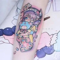 35930 pieces beautiful girl tattoo stickers cartoon girl color harajuku soft girl japanese style tattoo stickers