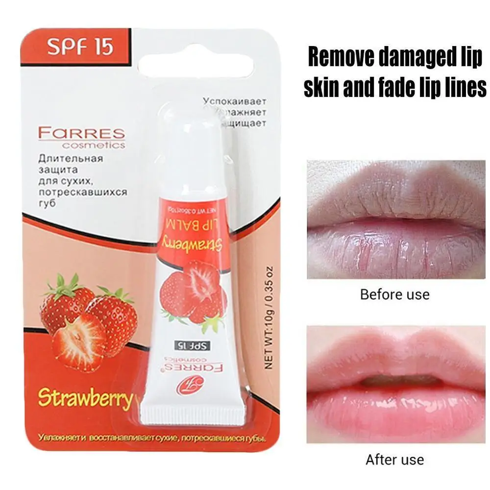 Бальзам для губ с фруктовым экстрактом жидкий увлажняющий бальзам эффектом