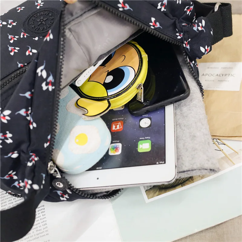 

Bag Ladies New Upgraded Version Washed Cloth Women's Bag Waterproof Leisure Shoulder Bag Oxford Cloth Crossbody Bag louie bag