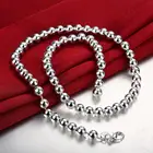 Цепочка из стерлингового серебра 925 пробы, 20 дюймов, 8 мм