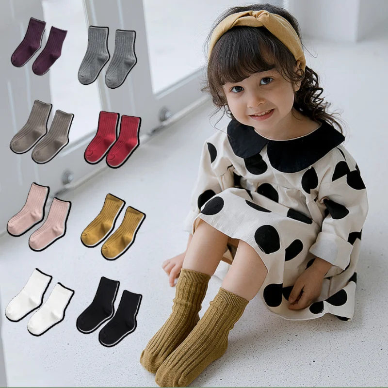 

2021 New Arrival Baby Casual Socks Newborn Accessories Toddler Girl Boys Soild Color Socks Children's Foot Socks Calcetines Bebe