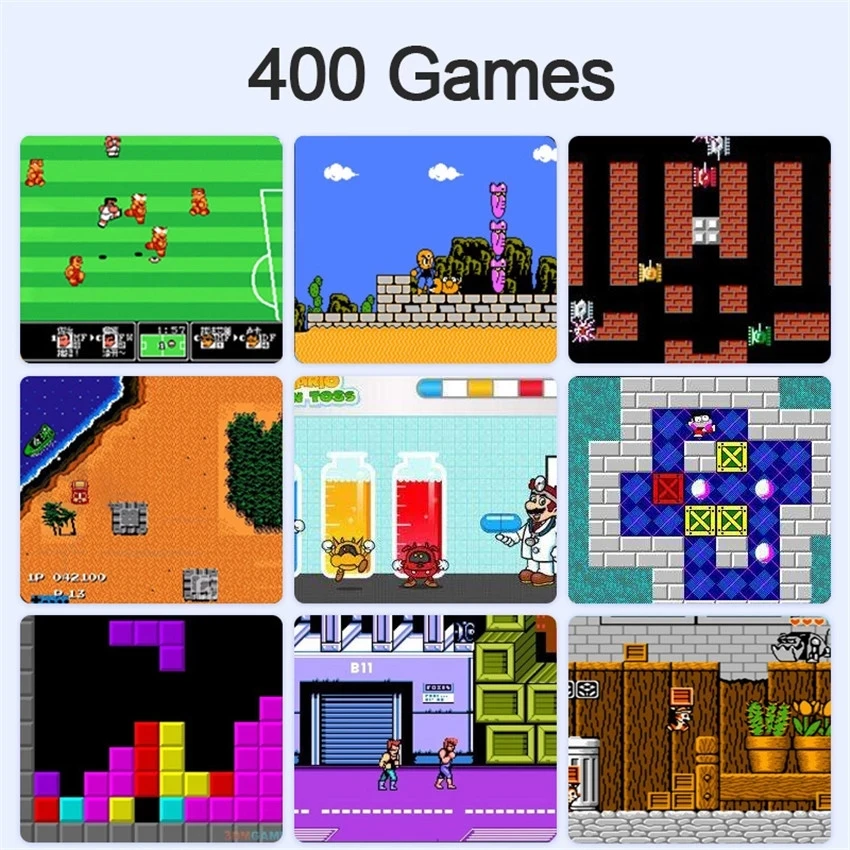 2021 портативная игровая консоль Ретро 400 классические игры FC NES 1000 мАч