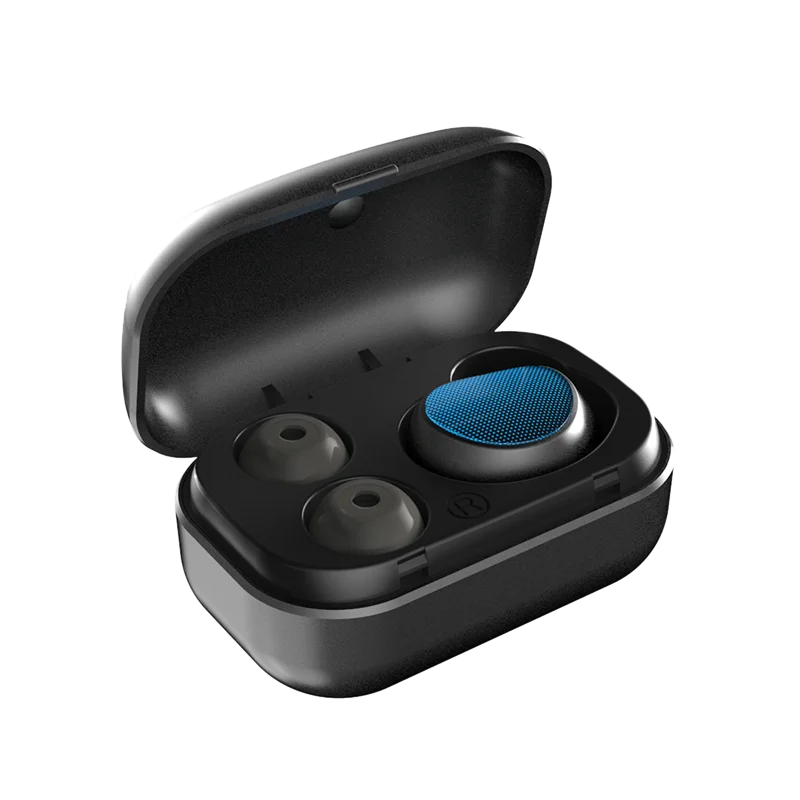 single-blue Беспроводные наушники ABDO X10 Tws bluetooth наушники отпечатков пальцев Сенсорный HD стерео настоящие беспроводные наушники спортивные bluetooth 5,0 - Цвет: single-blue