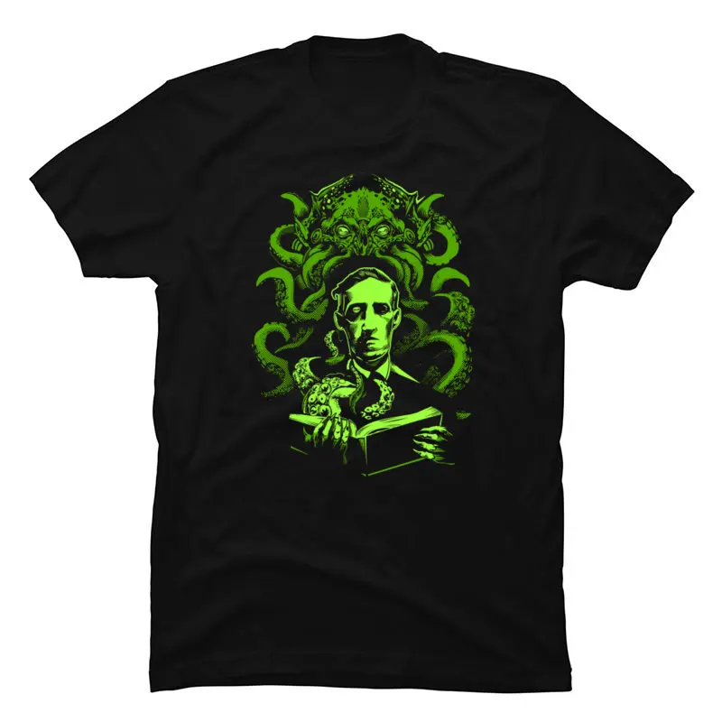 Персонализированные мужские футболки H P Lovecraft Cthulhu Забавные с принтом История