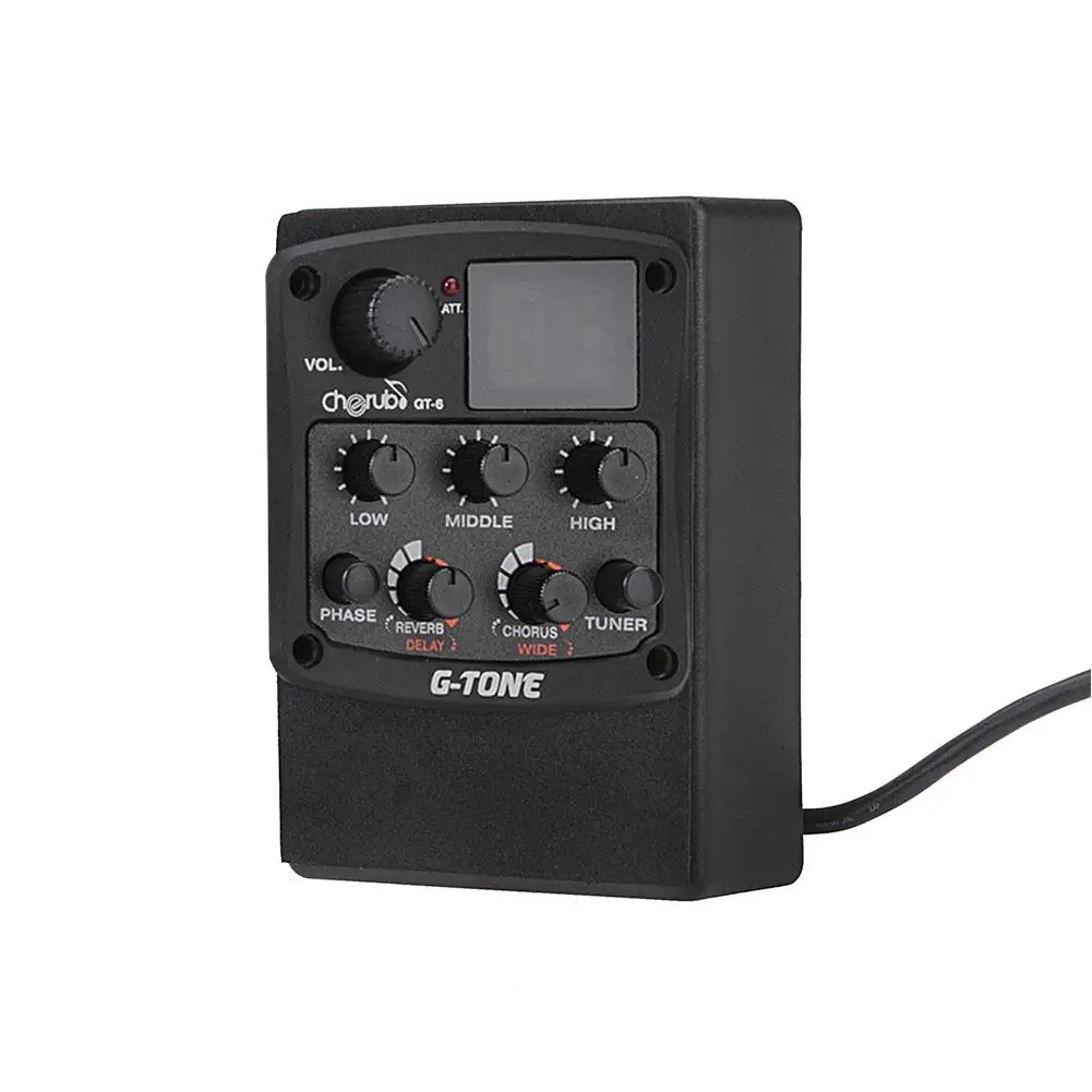 Гитарный эквалайзер Pickup 3-полосный ЖК-тюнер с