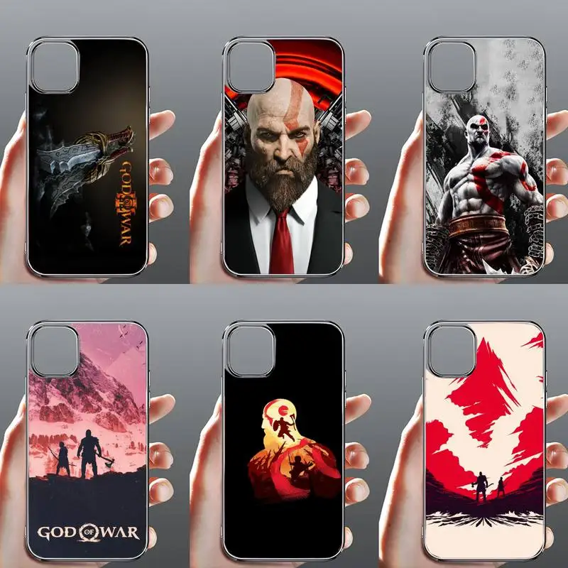 

fashion game God Of War Phone Case Transparent for iPhone Samsung 11 12 6 7 8 9 30 Pro X Max XR Plus lite