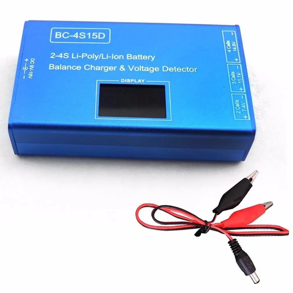 

BC-4S15D Battery Lithium Lipo Balance Charger With Voltage Display Screen 1500mA For 2s-4s RC FPV Quadcopter Frame Drone Kit