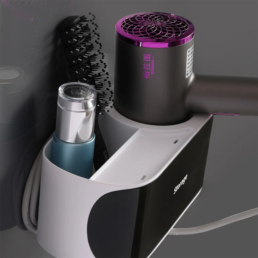 Стойка для фена настенная стойка ванной Косметическая Коробка хранения с