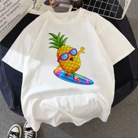 t shirt female graphic watermelon pineapple print fruit short sleeved summer ladies top t shirt women t shirt harajuku t shirt