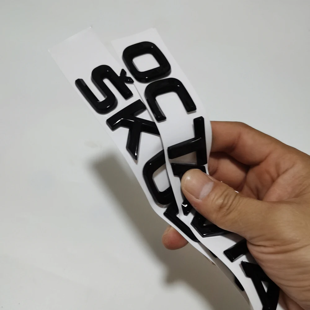 Наклейка на заднюю эмблему автомобиля 2 шт./лот наклейка для SKODA OCTAVIA A2 A3 A5 A6 A7 3