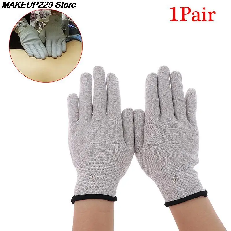 1 пара проводящих серебряных волоконный электрод терапевтических перчаток, устройство электротерапии для фиксической терапии