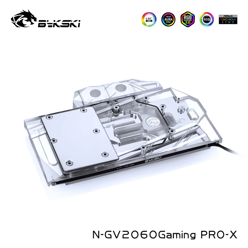 Водный блок Bykski GPU для Gigabyte Geforce RTX2060 Gaming OC PRO 6G 1660Ti/1660 полное покрытие N GV2060Gaming