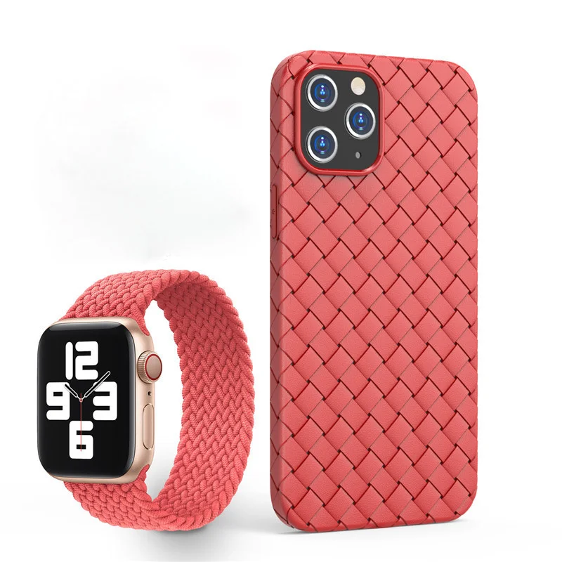 

Easterm 11 Cheapest Classic Heat Dissipation Braided TPU Phone Cover For iPhone 12 Mini Pro Max 11P XR XSMAX X 7 8Plus Cell Case