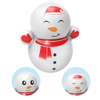 kawaii snowman tumbler christmas gift toys for children small ornament swing toy decoration free shipping items toys