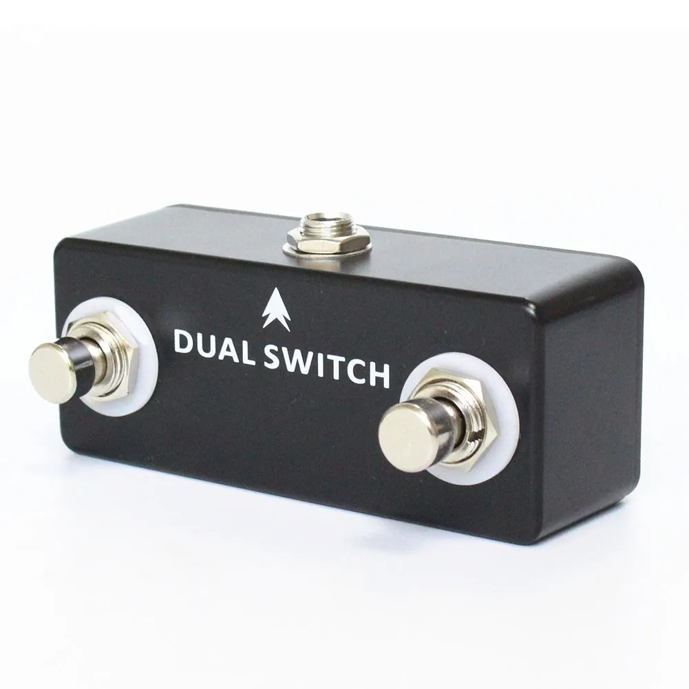 

Mosky Dual Footswitch Pedal Dual Tap Switch Momentary Footswitch Electric Guitar Effect Pedal Compact With 1/4" Stereo Jack