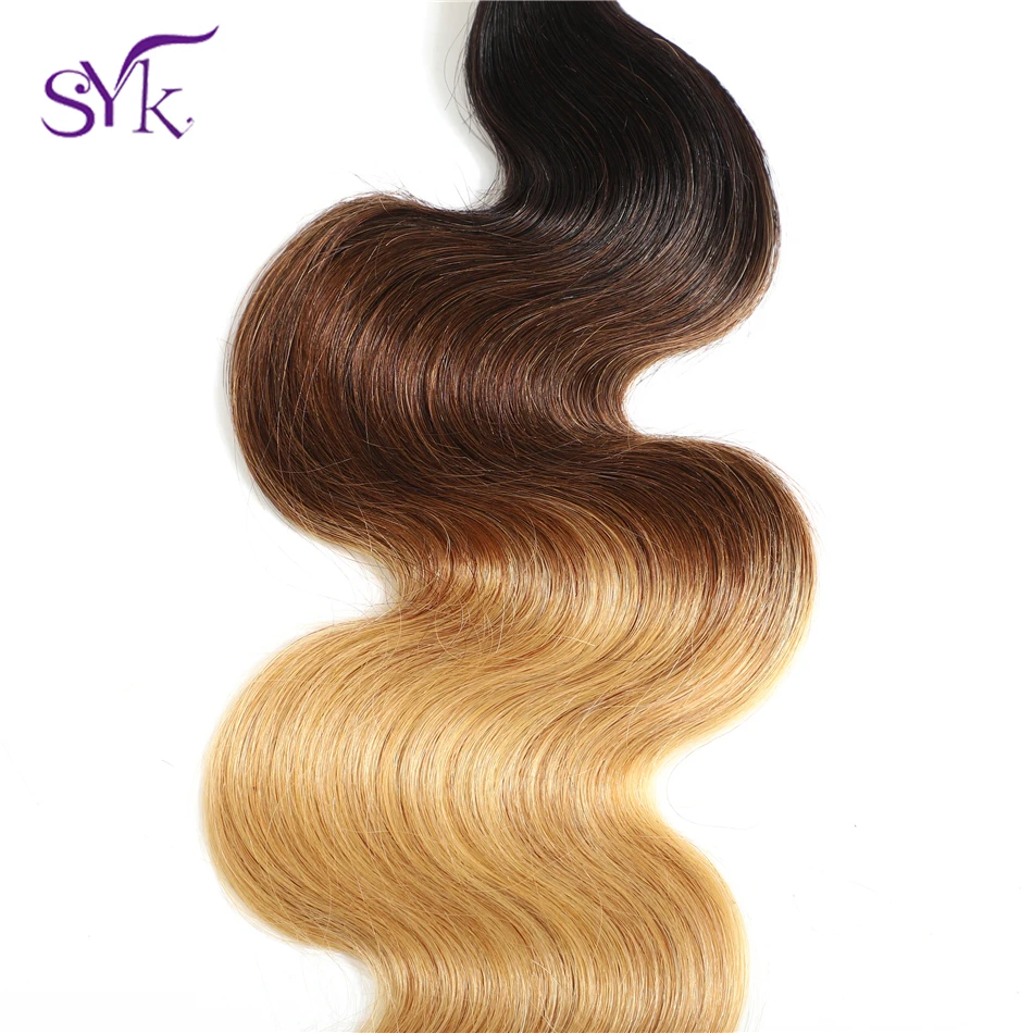 SYK волос эффектом деграде (переход от темного к бразильские человеческие волосы