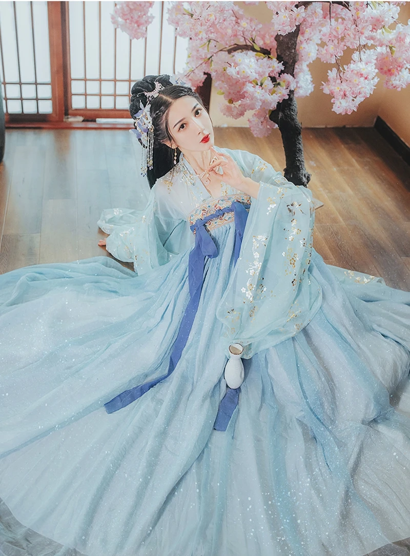 Традиционный китайский карнавальный костюм Jinmeihe Hanfu woemn старинный принцессы
