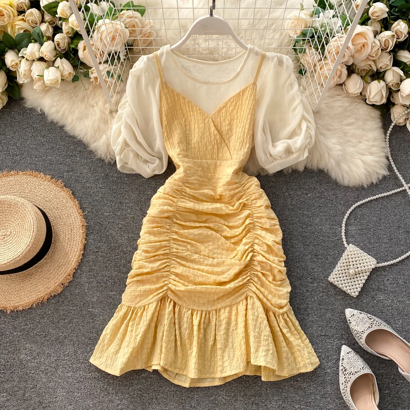 2020 женское повседневное мини платье с рюшами женские облегающие платья без