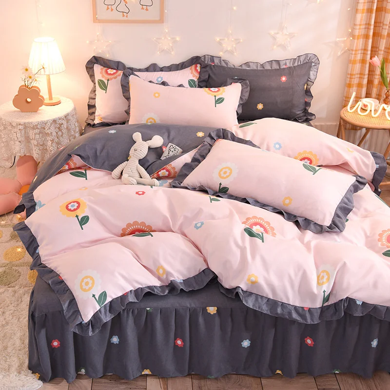 Роскошные комплекты с оборками в Корейском стиле Милая принцесса 150x200 см