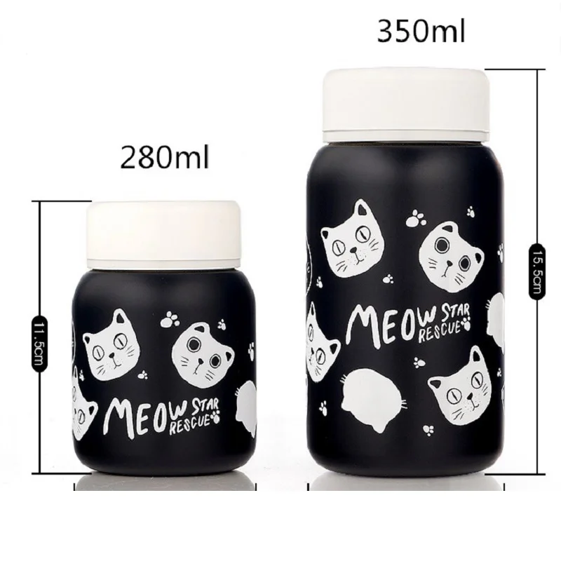 Термос из нержавеющей стали с мультяшными кошками для чая термос мультяшная