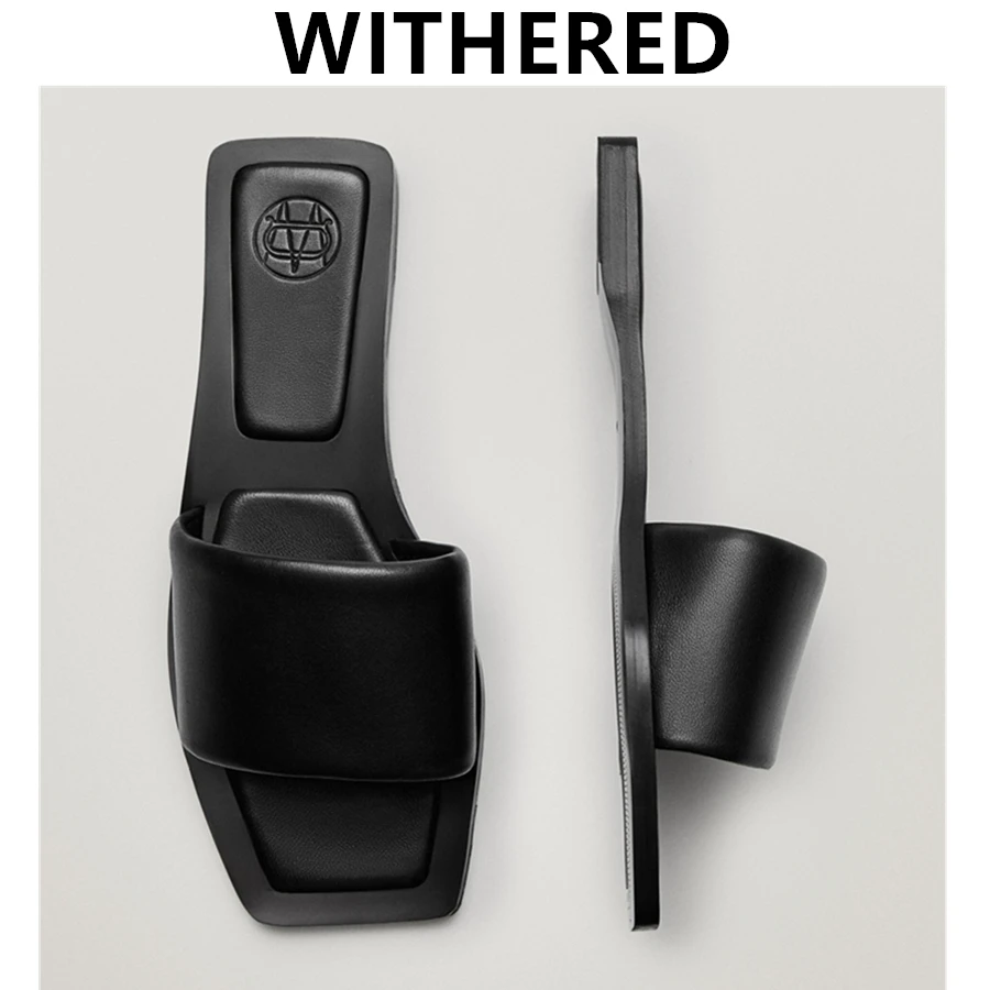 

Шлепанцы Jenny & Dave Женские винтажные, однотонные сандалии из воловьей кожи, повседневная Летняя обувь на плоской подошве, сланцы, Англия