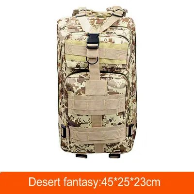 Военный тактический рюкзак для наружного использования Fjallraven Kanken тактическая сумка 600D Оксфорд военные рюкзаки большой походный рюкзак - Цвет: Desert fantasy