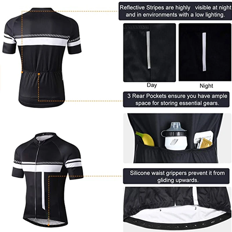 Черный красный командный PRO комплект Джерси для велоспорта MTB велосипедная