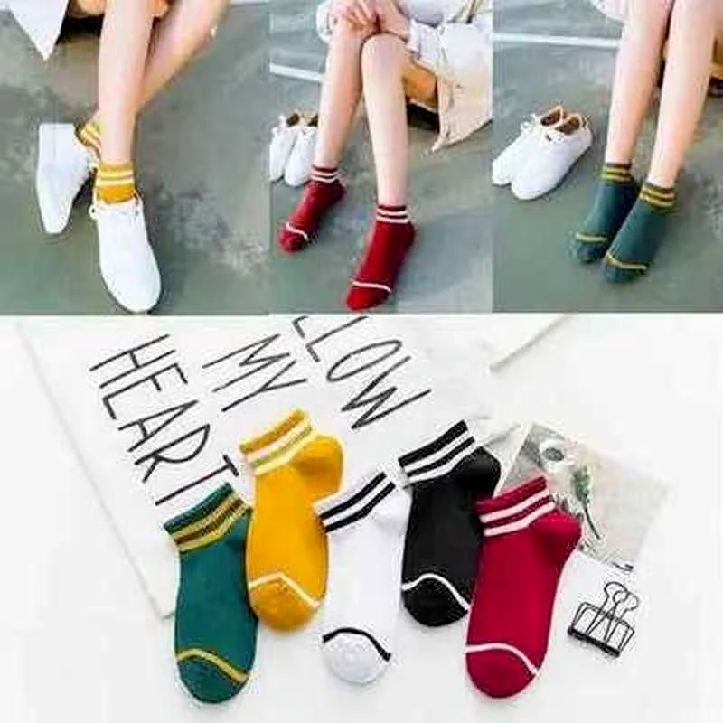 

5Pair/lot Women Socks Cotton Summer New Colorful Letter Ankle Socks Color Mix and Match Splice Thin Socks Solid Cute Socks