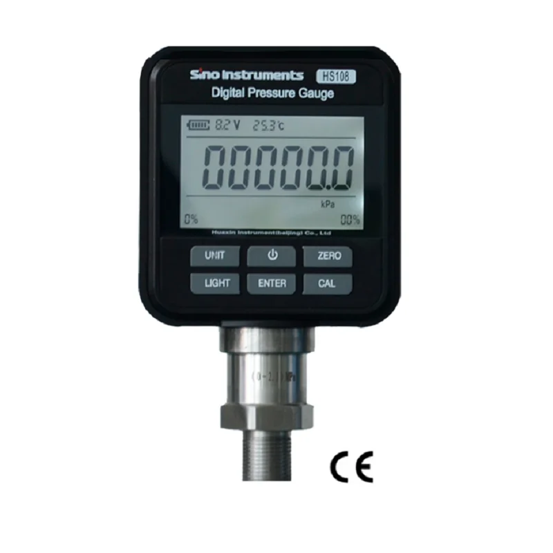 HS108 Manometer Digital Pressure Gauge Pressure Range 0-2500bar Accuracy 0.1%F.S