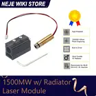 Лазерный модуль NEJE 1500 МВт нм, трубка, CNC, лазерный гравировальный станок, аксессуары для сделай сам, гравировальный станок для резьбы