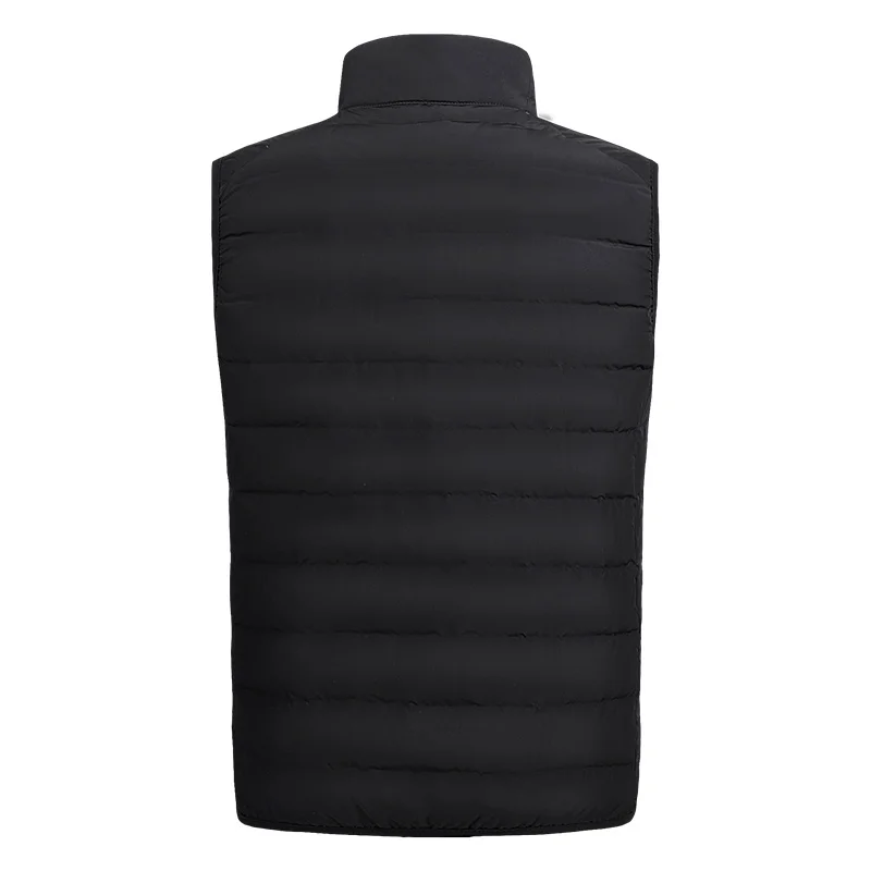 

Men Sleeveless Vest autumn winter light down jacket warm vest men stand collar New Men Vest Jacket Casual Waistcoat solid color