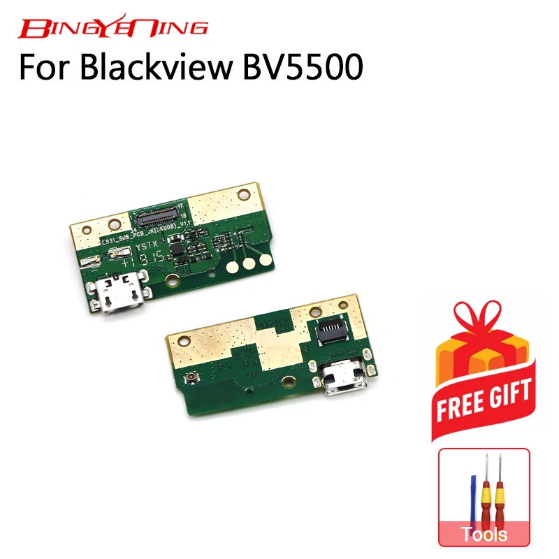BingYeNing новинка оригинал для Blackview BV5500 usb разъем плата зарядки гибкий зарядка