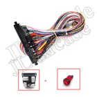 28 pin Jamma с 2,8 мм4,8 мм терминалразъем провода кабеля игры Набор сделай сам для аркадная игра машина аксессуары для шкафа