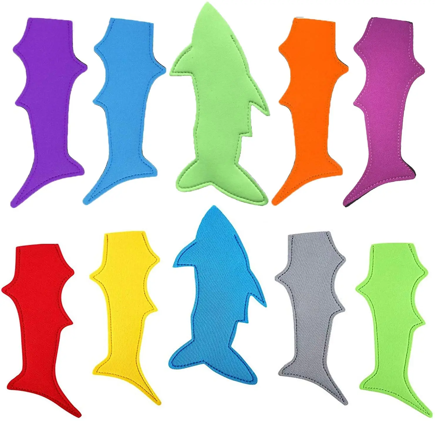 

200 pcs Popsicle Set Reusable Portable Functional Shark Creative Popsicle Ice Bag Ice Sleeves Freezer Holders for Ice Popsicle