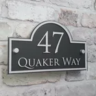 Индивидуальный номерная табличка для дома, современный адрес дома, дверной номер, знаки, именные таблички, акриловый номерной знак