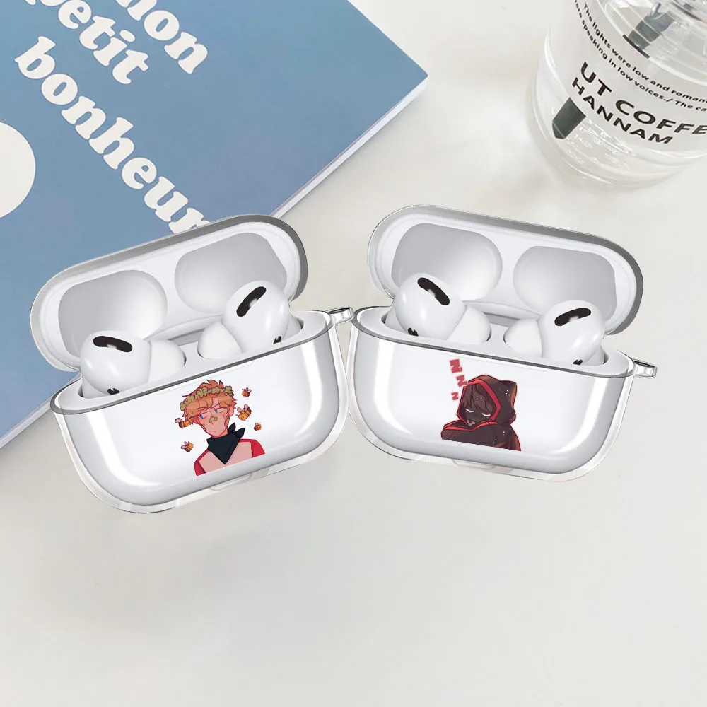 

Funny Cartoon Dream Smp Game Anime Transparent Airpod Case for Apple Airpods Pro Cover Wireless bluetooth Earphone Coque Fundas